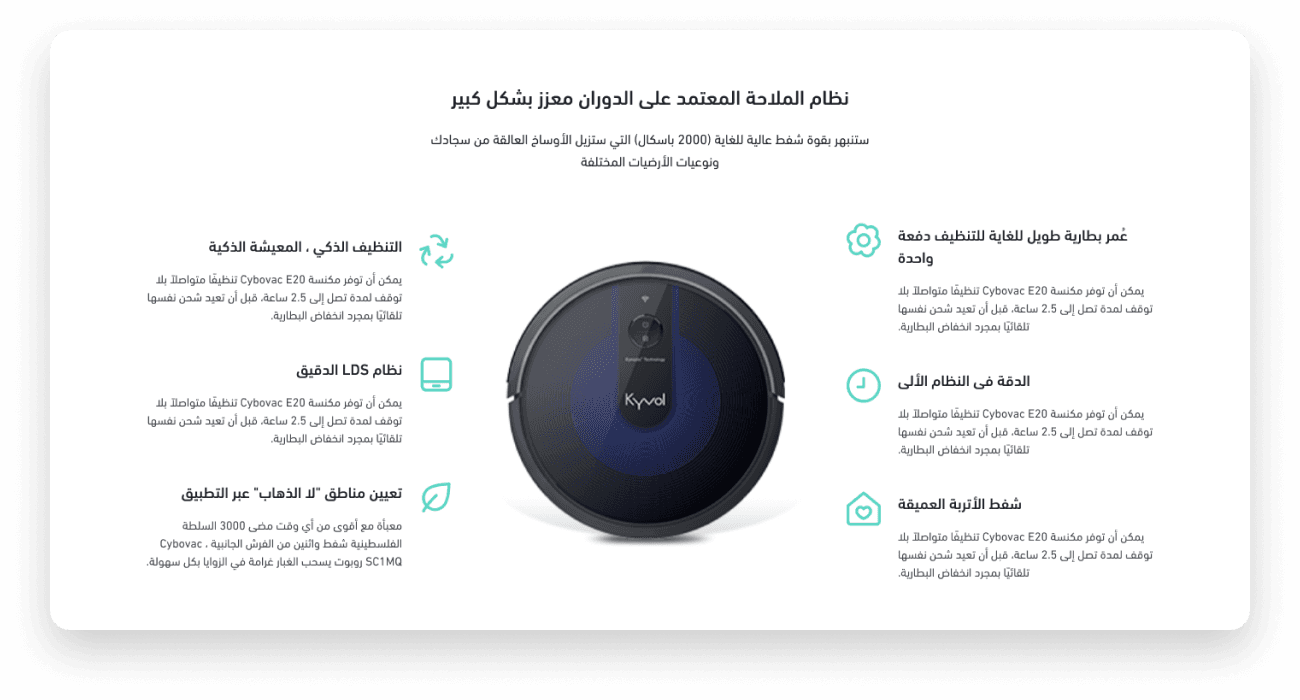 شبكة مميزات المنتج
